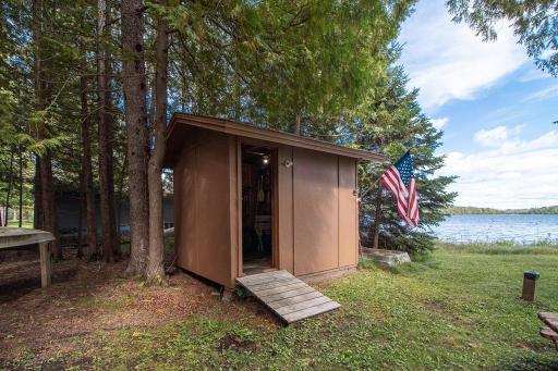 Convenient 10x8 storage shed near the lake!
