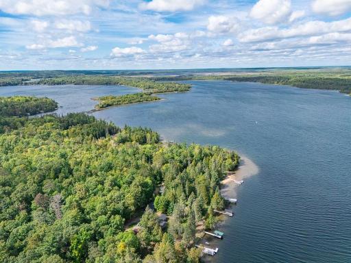 Looking towards the north end of the lake. Notice Arrow Peninsula separated the two large lake sections.