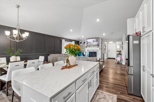 Kitchen island provides plenty of prep space