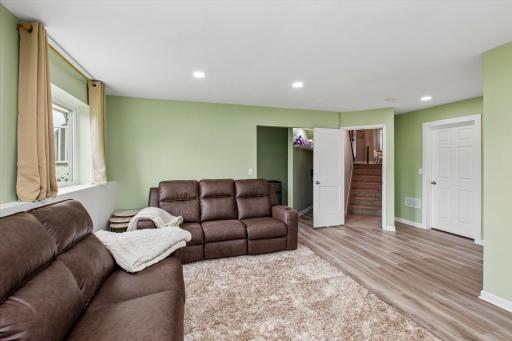 Various furniture arrangements will fit down here