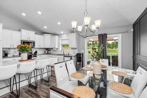 Easy access to back deck from kitchen