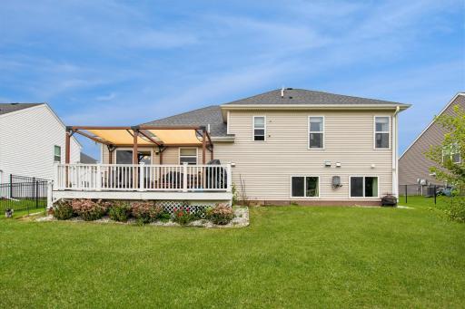 Covered deck thoughtfully designed for outdoor living
