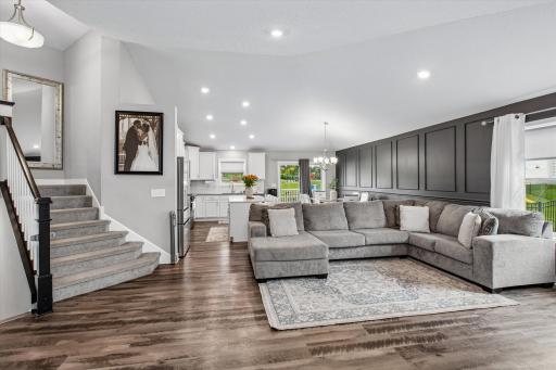 Open design provides effortless flow for entertaining