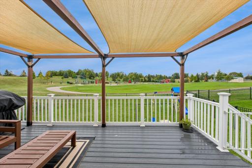 The deck is such a great perk of this house!