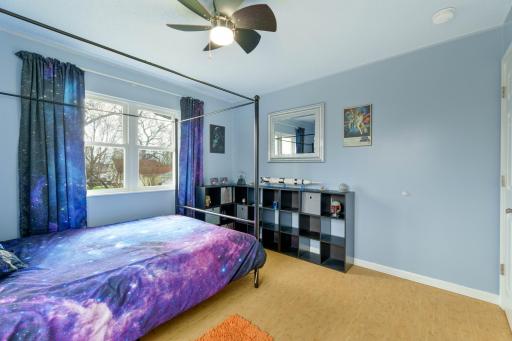 Bedroom with generous wall space for furniture, shelving, or storage