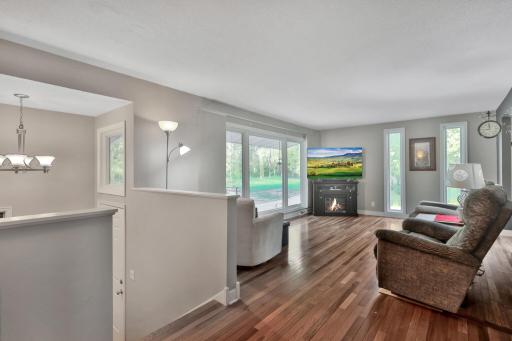 Upper level living room.