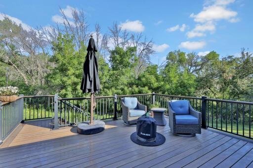 Solid built maintenance free deck for your door entertainment.