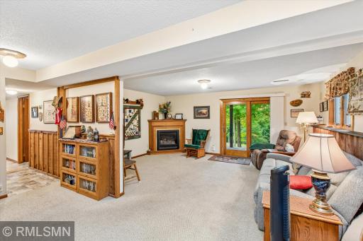 Lower level walk out family room/rec room area with gas fireplace!