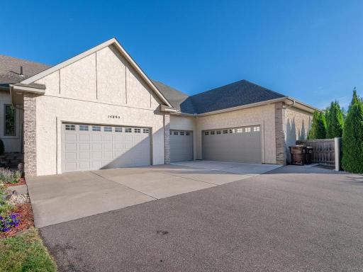 The 5-stall heated/insulated & pristine Garage with Workshop area is a car-lover's dream!