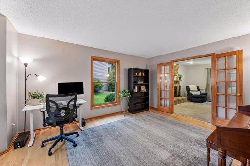 Versatile main-level room with French doorsâideal for a home office, den or additional sitting area