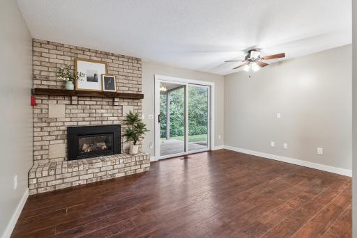 Spacious walk-out family room - newer deck outside!