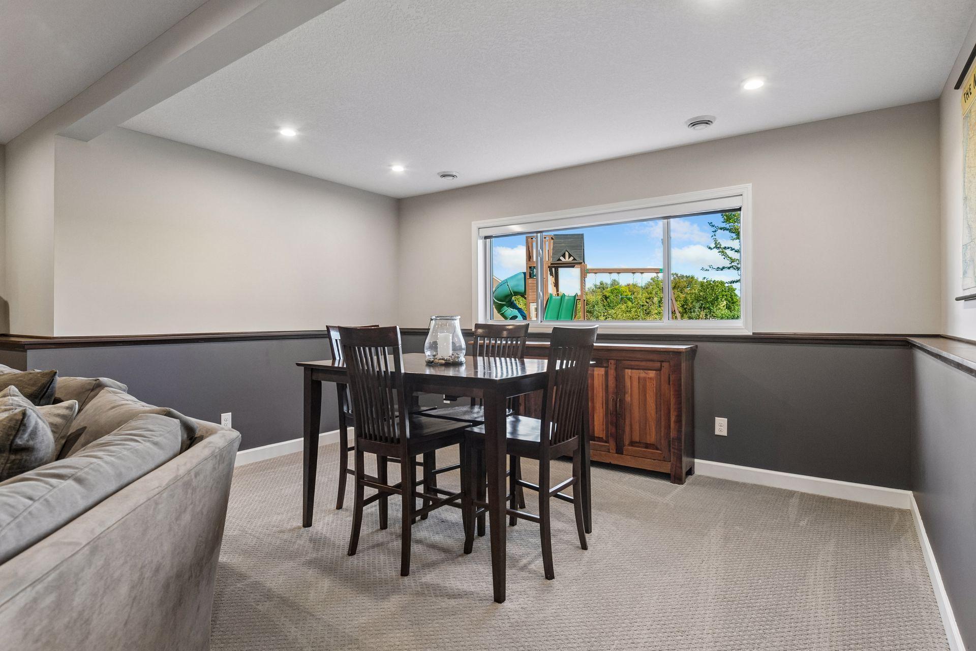 With room for a game table, this is a great space for entertaining.