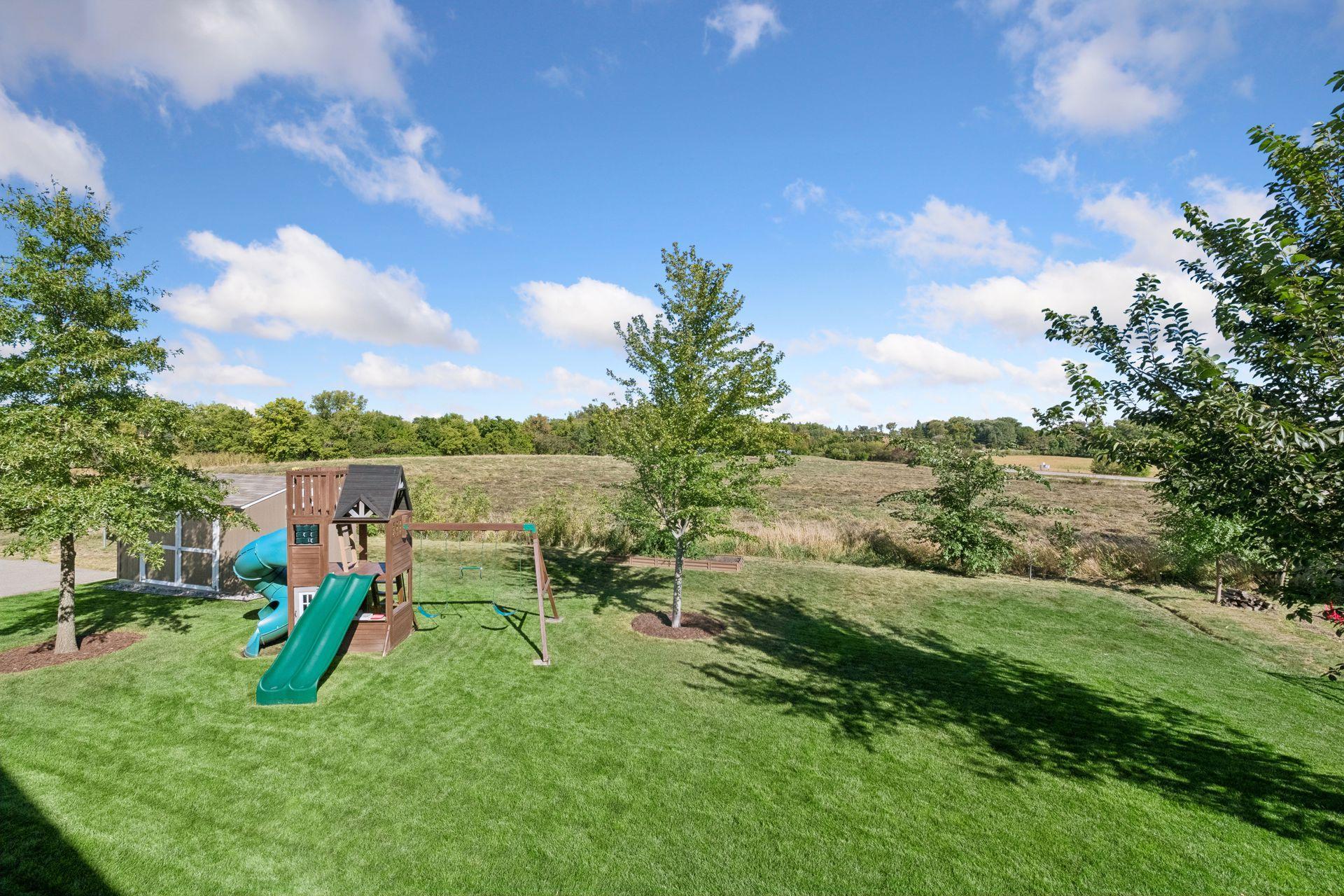 Enjoy long, easterly views across the backyard.