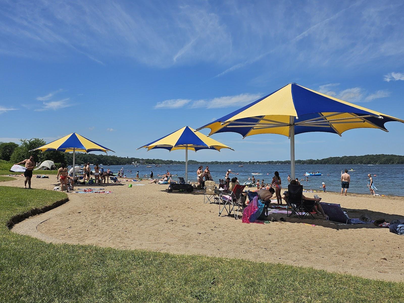 A favorite spot for summer days, Lake Waconia’s swimming beach offers sandy shores, clear water and plenty of space to relax by the lake.