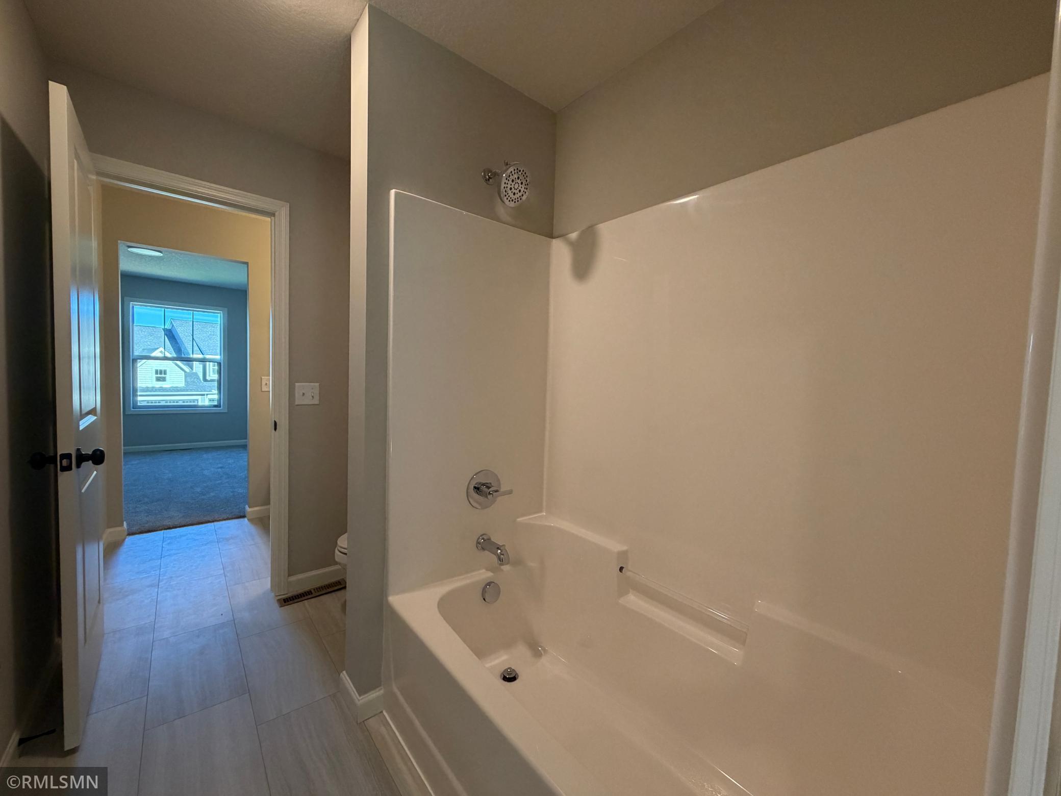 Jack and Jill Bathroom - shower space