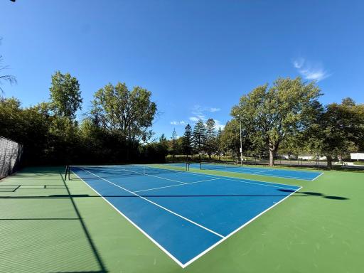 New tennis courts