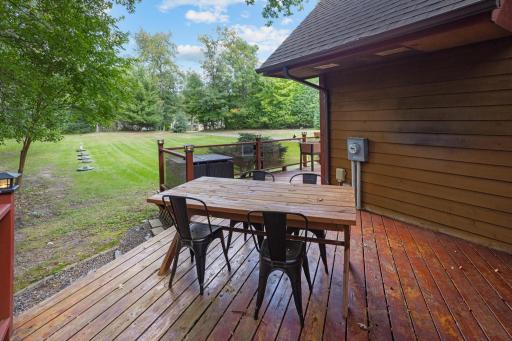 Plenty of room for outdoor dining, grilling and gathering with friends and family.