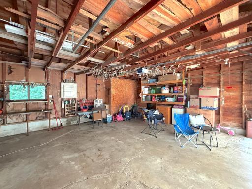 Attached double garage offers plenty of room for vehicles, storage and workspace, with an automatic garage door opener.