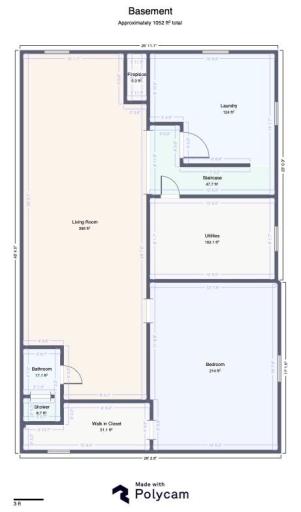 Lower level floorplan with 4th BR, BA & rec room Laundry & mechanicals