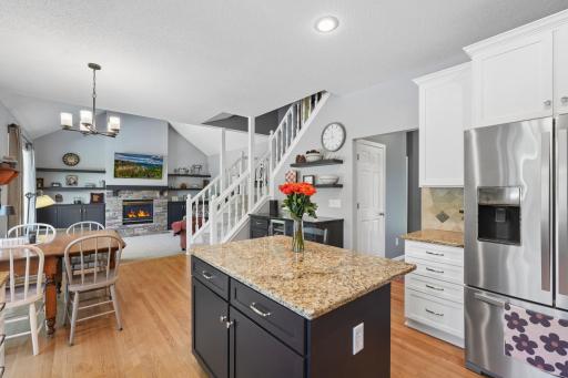 Kitchen with beautiful granite countertops and stainless appliances