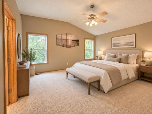 Vaulted Primary with more room than you need!