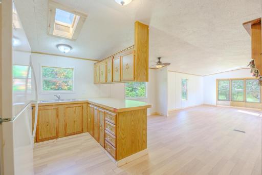 looking at Kitchen/dining/living areas from front entrance