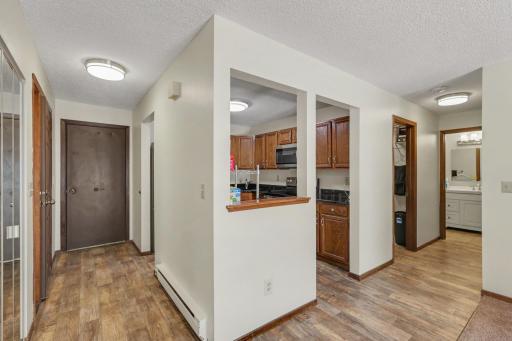Back your car in and you can transfer groceries the few feet to the kitchen.