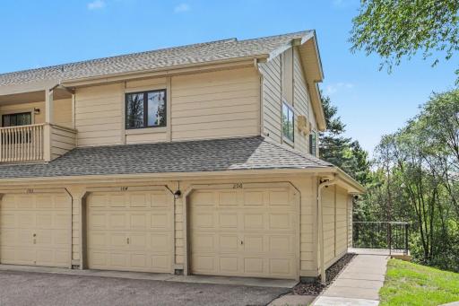 Private entrance and attached one car garage.