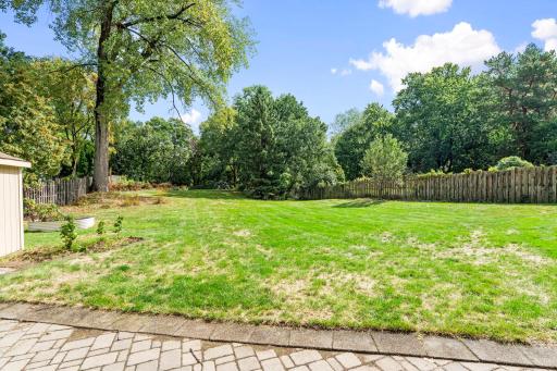 3404 Owasso St park-like backyard