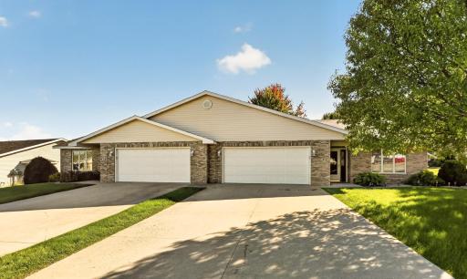Spacious flat driveway