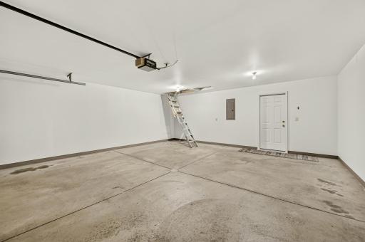 Pull down attic access for convenient storage!