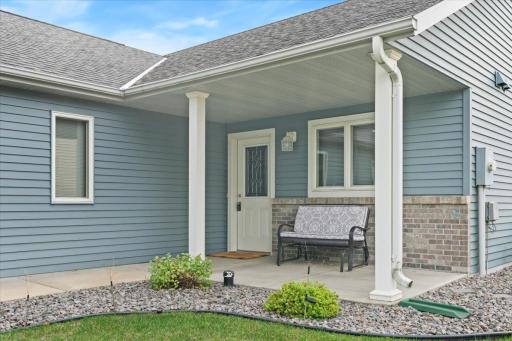 Inviting front entrance