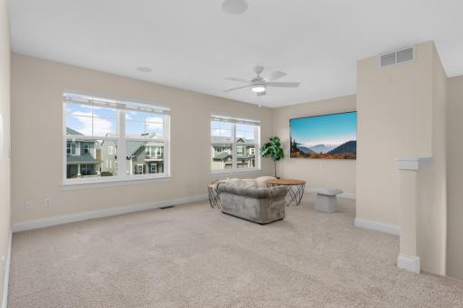 Large upper-level loft with potential to add an additional bedroom, ideal for flexible living or future expansion.