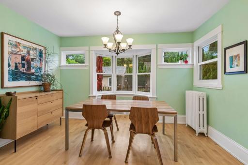 Informal dining room offers the perfect setting for sharing meals.