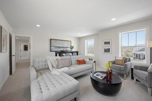 2nd Floor Bonus room, use as 2nd family-room, movie-night, exercise room, game room and more. How will you use this space? ***Prices, square footage, Photos &/or illustrations do not depict actual home plan configuration.