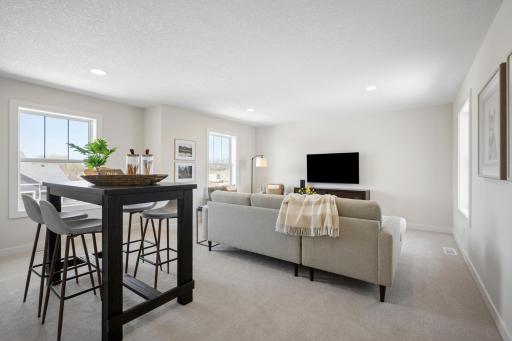 2nd Floor Bonus room, use as 2nd family-room, movie-night, exercise room, game room. How will you use this space? ***Prices, square footage, Photos &/or illustrations do not depict actual home plan configuration.