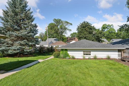 Fantastic backyard space and 2-car garage.