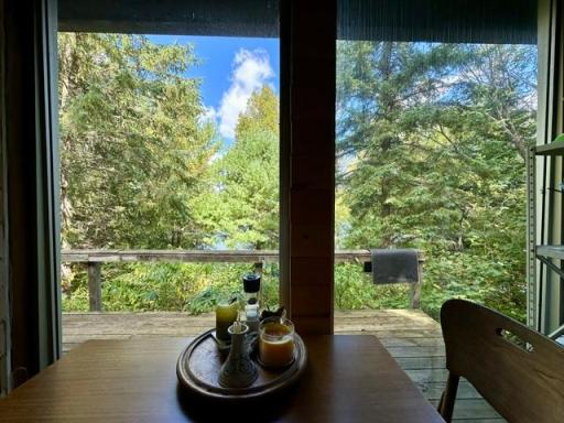 View from table