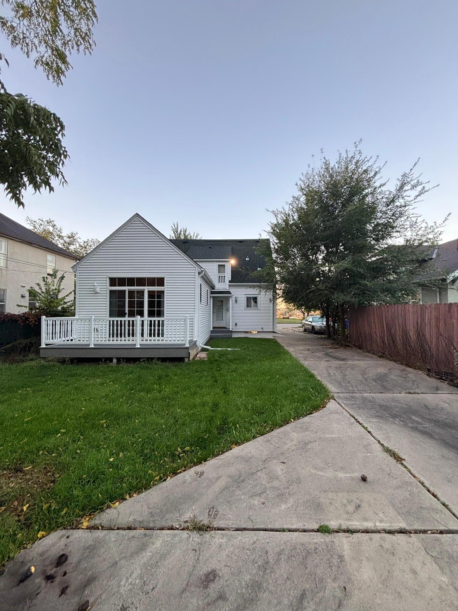 Large back-yard