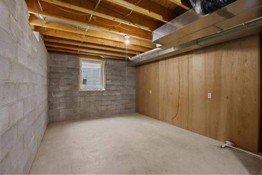 Egress in place for future bedroom!