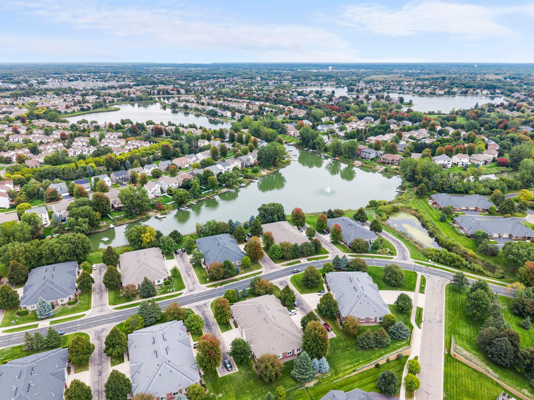 The Lakeside Commons Park and Beach are just around the corner, with shopping, dining and the TPC Twin Cities Golf Course Minutes away. A hard location to beat with an exceptionally low HOA Fee.