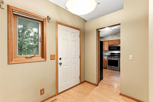 Great entry. Room for every body to take their shoes off. Great closet for coats as well
