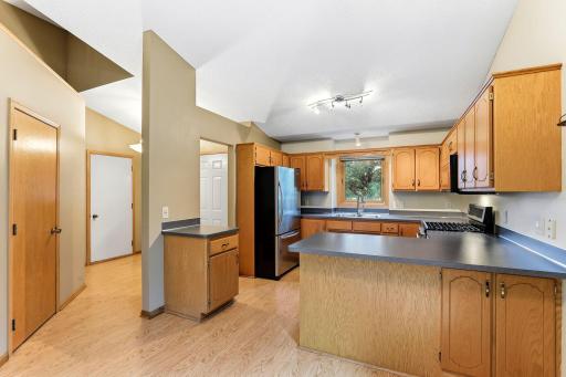 Lots of cupboard space and counter space.
