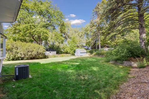 Huge fully fenced backyard.