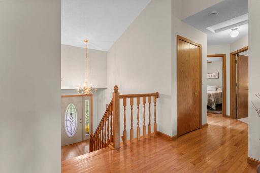 Upper level view to front entry