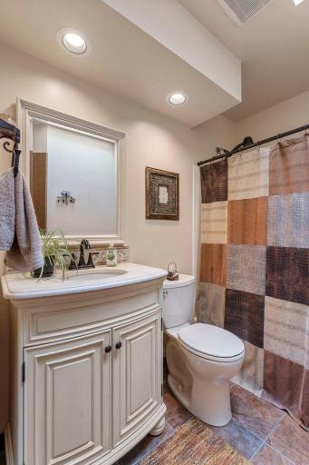 Full bath on upper level