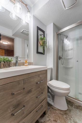 3/4 bath on the lower level