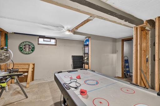 Unfinished lower level has potential for equity and living space including 2nd bathroom that is prepped with tub, toilet and vanity that need to be connected!