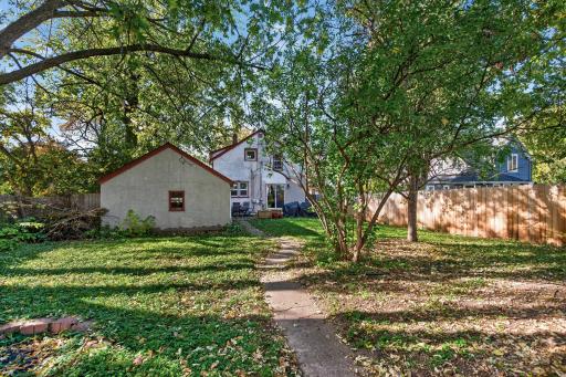 Fire pit and large yard with lots of potential!