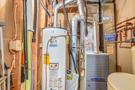 Furnace has been recently serviced and certified.